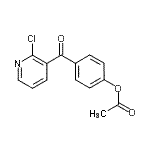 CAS#: 898786-41-9， 4-[(2-Chloro-3-pyridinyl)carbonyl]phenyl acetate