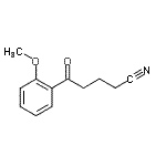 结构式 CAS# 898786-49-7, 5-(2-甲氧基苯基)-5-氧代戊腈