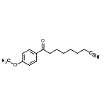 结构式 CAS# 898786-68-0, 8-(4-甲氧基苯基)-8-氧代辛烷腈