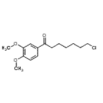 structure of CAS# 898786-81-7, 7-Chloro-1-(3,4-dimethoxyphenyl)-1-heptanone;1-Chloro-7-(3,4-dimethoxyphenyl)-7-oxoheptane