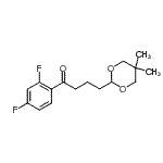 structure of CAS# 898786-83-9, 1-(2,4-Difluorophenyl)-4-(5,5-dimethyl-1,3-dioxan-2-yl)-1-butanone;2',4'-difluoro-4-(5,5-dimethyl-1,3-dioxan-2-yl)butyrophenone