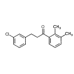 结构式 CAS# 898787-01-4, 3-(3-氯苯基)-1-(2,3-二甲基苯基)-1-丙酮