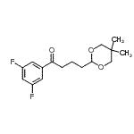 结构式 CAS# 898787-02-5, 1-(3,5-二氟苯基)-4-(5,5-二甲基-1,3-二恶烷-2-基)-1-丁酮