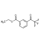 structure of CAS# 898787-11-6, Ethyl 3-(trifluoroacetyl)benzoate;3'-Carboethoxy-2,2,2-trifluoroacetophenone;MFCD01319973
