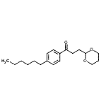 structure of CAS# 898787-17-2, 3-(1,3-Dioxan-2-yl)-1-(4-hexylphenyl)-1-propanone;3-(1,3-Dioxan-2-yl)-4'-hexylpropiophenone