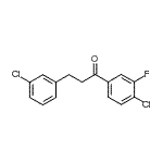 structure of CAS# 898787-18-3, 1-(4-Chloro-3-fluorophenyl)-3-(3-chlorophenyl)-1-propanone;4'-chloro-3-(3-chlorophenyl)-3'-fluoropropiophenone