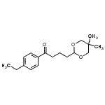 structure of CAS# 898787-21-8, 4-(5,5-Dimethyl-1,3-dioxan-2-yl)-1-(4-ethylphenyl)-1-butanone;4-(5,5-dimethyl-1,3-dioxan-2-yl)-4'-ethylbutyrophenone
