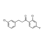 structure of CAS# 898787-32-1, 1-(2-Chloro-4-fluorophenyl)-3-(3-chlorophenyl)-1-propanone;2'-chloro-3-(3-chlorophenyl)-4'-fluoropropiophenone
