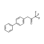 structure of CAS# 898787-43-4, 3-(4-Biphenylyl)-1,1,1-trifluoroacetone;3-(4-Biphenyl)-1,1,1-trifluoro-2-propanone;MFCD02260854
