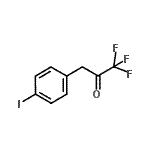 structure of CAS# 898787-69-4, 1,1,1-Trifluoro-3-(4-iodophenyl)acetone;3-(4-Iodophenyl)-1,1,1-trifluoro-2-propanone;MFCD07700133