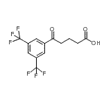 结构式 CAS# 898788-07-3, 5-[3,5-二(三氟甲基)苯基]-5-氧代戊酸