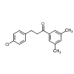 structure of CAS# 898788-09-5, 3-(4-Chlorophenyl)-1-(3,5-dimethylphenyl)-1-propanone;3-(4-chlorophenyl)-3',5'-dimethylpropiophenone