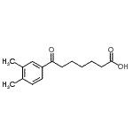 结构式 CAS# 898788-19-7, 7-(3,4-二甲基苯基)-7-氧代庚酸