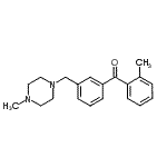 structure of CAS# 898788-30-2, (2-Methylphenyl){3-[(4-methyl-1-piperazinyl)methyl]phenyl}methanone;2-methyl-3'-(4-methylpiperazinomethyl) benzophenone