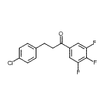 structure of CAS# 898788-51-7, 3-(4-Chlorophenyl)-1-(3,4,5-trifluorophenyl)-1-propanone;3-(4-chlorophenyl)-3',4',5'-trifluoropropiophenone