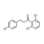 structure of CAS# 898788-53-9, 3-(4-Chlorophenyl)-1-(2,6-dichlorophenyl)-1-propanone;3-(4-Chlorophenyl)-2',6'-dichloropropiophenone
