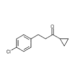 结构式 CAS# 898788-55-1, 3-(4-氯苯基)-1-环丙基-1-丙酮