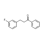 structure of CAS# 898788-63-1, 3-(3-Fluorophenyl)-1-phenyl-1-propanone;3-(3-fluorophenyl)propiophenone
