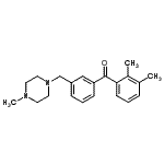 structure of CAS# 898788-70-0, (2,3-Dimethylphenyl){3-[(4-methyl-1-piperazinyl)methyl]phenyl}methanone;2,3-dimethyl-3'-(4-methylpiperazinomethyl) benzophenone