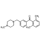 structure of CAS# 898788-77-7, (2,6-Dimethylphenyl){3-[(4-methyl-1-piperazinyl)methyl]phenyl}methanone;2,6-dimethyl-3'-(4-methylpiperazinomethyl) benzophenone
