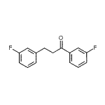 结构式 CAS# 898789-14-5, 1,3-二(3-氟苯基)-1-丙酮
