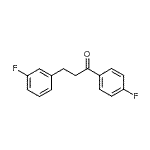 结构式 CAS# 898789-17-8, 3-(3-氟苯基)-1-(4-氟苯基)-1-丙酮