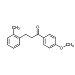 structure of CAS# 898789-19-0, 1-(4-Methoxyphenyl)-3-(2-methylphenyl)-1-propanone;4'-methoxy-3-(2-methylphenyl)propiophenone