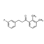 结构式 CAS# 898789-20-3, 1-(2,3-二甲基苯基)-3-(3-氟苯基)-1-丙酮