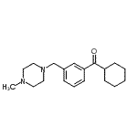 structure of CAS# 898789-45-2, Cyclohexyl{3-[(4-methyl-1-piperazinyl)methyl]phenyl}methanone;cyclohexyl 3-(4-methylpiperazinomethyl)phenyl ketone