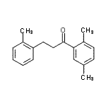 structure of CAS# 898789-54-3, 1-(2,5-Dimethylphenyl)-3-(2-methylphenyl)-1-propanone;2',5'-dimethyl-3-(2-methylphenyl)propiophenone