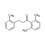 结构式 CAS# 898789-56-5, 1-(2,6-二甲基苯基)-3-(2-甲基苯基)-1-丙酮