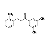 结构式 CAS# 898789-60-1, 1-(3,5-二甲基苯基)-3-(2-甲基苯基)-1-丙酮