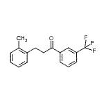 结构式 CAS# 898789-76-9, 3-(2-甲基苯基)-1-[3-(三氟甲基)苯基]-1-丙酮