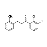 结构式 CAS# 898789-93-0, 1-(2,3-二氯苯基)-3-(2-甲基苯基)-1-丙酮