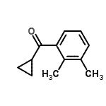 structure of CAS# 898790-00-6, Cyclopropyl(2,3-dimethylphenyl)methanone;cyclopropyl 2,3-dimethylphenyl ketone