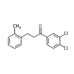 structure of CAS# 898790-02-8, 1-(3,4-Dichlorophenyl)-3-(2-methylphenyl)-1-propanone;3',4'-dichloro-3-(2-methylphenyl)propiophenone