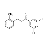 structure of CAS# 898790-05-1, 1-(3,5-Dichlorophenyl)-3-(2-methylphenyl)-1-propanone;3',5'-dichloro-3-(2-methylphenyl)propiophenone