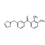 structure of CAS# 898790-13-1, [3-(2,5-Dihydro-1H-pyrrol-1-ylmethyl)phenyl](2,3-dimethylphenyl)methanone;2,3-dimethyl-3'-(3-pyrrolinomethyl) benzophenone