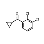 structure of CAS# 898790-26-6, Cyclopropyl(2,3-dichlorophenyl)methanone;Cyclopropyl 2,3-dichlorophenyl ketone