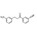 structure of CAS# 898790-45-9, 3-[3-(3-Methylphenyl)propanoyl]benzonitrile;3'-cyano-3-(3-methylphenyl)propiophenone