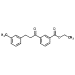 structure of CAS# 898790-51-7, Ethyl 3-[3-(3-methylphenyl)propanoyl]benzoate;3'-carboethoxy-3-(3-methylphenyl)propiophenone