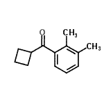 structure of CAS# 898790-66-4, Cyclobutyl(2,3-dimethylphenyl)methanone;Cyclobutyl 2,3-dimethylphenyl ketone