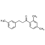 structure of CAS# 898790-72-2, 1-(2,4-Dimethylphenyl)-3-(3-methylphenyl)-1-propanone;2',4'-dimethyl-3-(3-methylphenyl)propiophenone