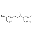 structure of CAS# 898790-90-4, 1-(4-Chloro-3-fluorophenyl)-3-(3-methylphenyl)-1-propanone;4'-chloro-3'-fluoro-3-(3-methylphenyl)propiophenone
