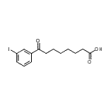 结构式 CAS# 898790-92-6, 8-(3-碘苯基)-8-氧代辛酸