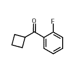 structure of CAS# 898790-94-8, Cyclobutyl(2-fluorophenyl)methanone;2-Fluorophenyl cyclobutyl ketone;MFCD03841274