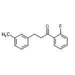 结构式 CAS# 898790-99-3, 1-(2-氟苯基)-3-(3-甲基苯基)-1-丙酮