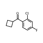结构式 CAS# 898791-03-2, (2-氯-4-氟苯基)(环丁基)甲酮