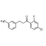 structure of CAS# 898791-20-3, 1-(4-Chloro-2-fluorophenyl)-3-(3-methylphenyl)-1-propanone;4'-chloro-2'-fluoro-3-(3-methylphenyl)propiophenone