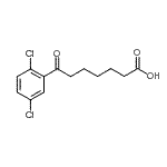 结构式 CAS# 898791-31-6, 7-(2,5-二氯苯基)-7-氧代庚酸